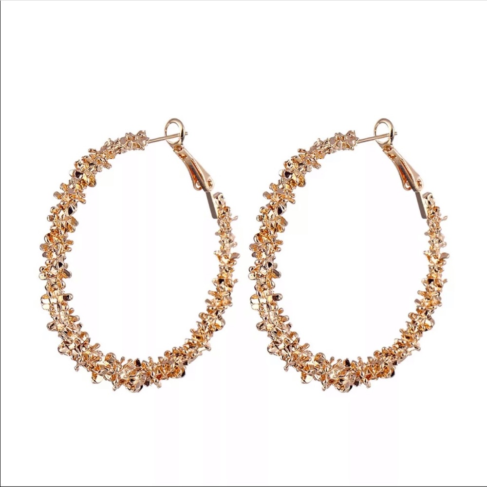 New Big Circle Round Hoop Earrings for Women's - Picture 2 of 3